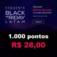 Compre pontos Latam Pass / Multiplus com 60% OFF