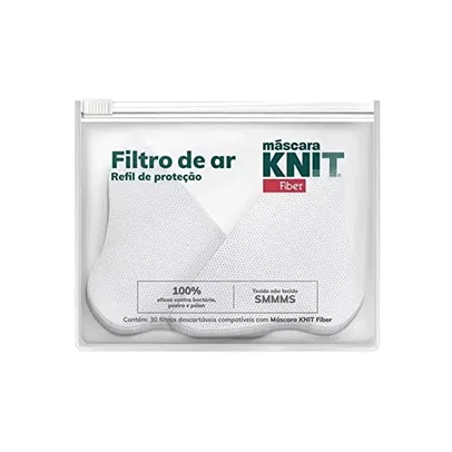 Filtros De Proteção Para Máscaras Knit Fiber 30 Un, Knit