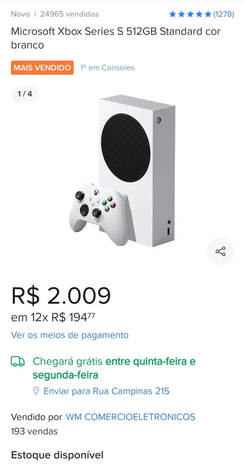 Imagem na descrição da promoção