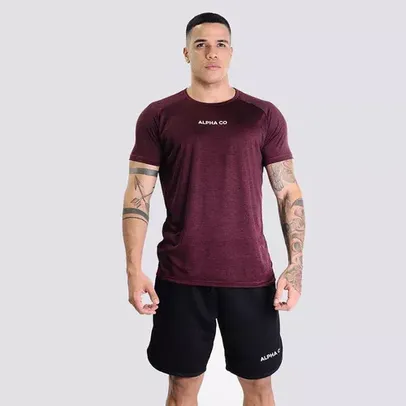 Camiseta Masculina Dry Essential  Mescla Alpha CO