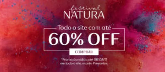 Dia dos Pais Natura - Produtos com até 60% OFF