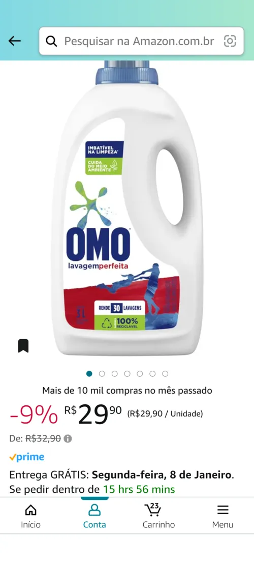 Imagem na descrição da promoção