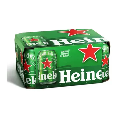 [Leve 2] Pack Cerveja Heineken Lata 12 unidades 350 ml