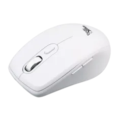 Mouse sem fio Dr. Office com 6 botões e bateria recarregável, Tipo C - Branco