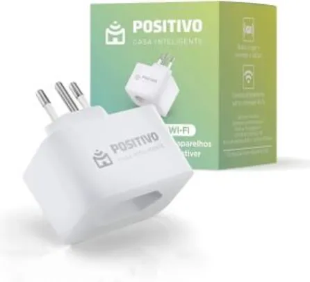 Tomada Inteligente Smart Plug Wi-Fi 10A/1000W Positivo Casa Inteligente - Branco | R$87