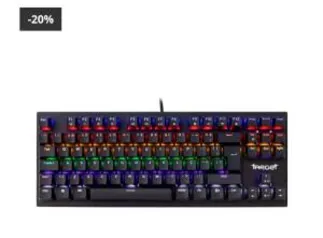 Teclado Mecânico TGT rainbow rgb switch red | R$200