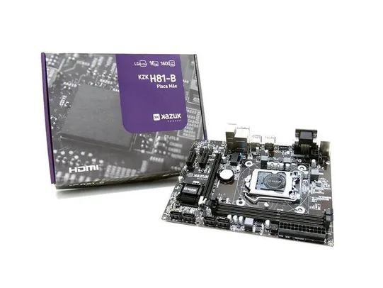 [APP+ CASHBACK R$349] Placa Mãe Kazuk LGA 1150 H81 DDR3 | R$367
