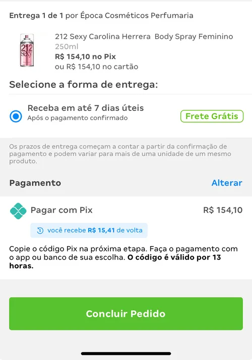 Imagem na descrição da promoção