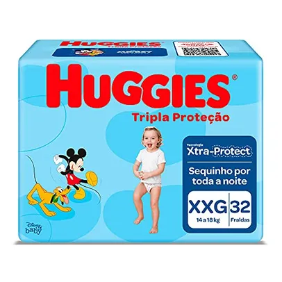 [ aplicativo ] Fralda Huggies Tripla Proteção XXG - 32 fraldas