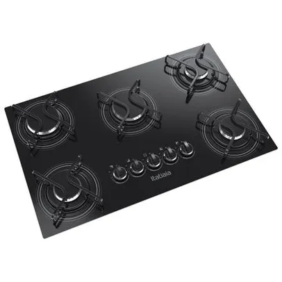 Cooktop Vidro Temperado 05 Bocas NG Preto Itatiaia Bivolt