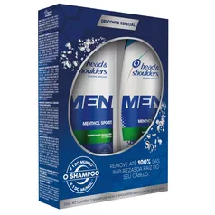 Shampoo Anticaspa Head & Shoulders Menthol Sport 200ml Com 2 Unidades Preço Especial - Pague Menos | Medicamentos e Manipulação