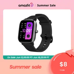 [Nova versão] amazfit gts 2 mini smartwatch 68 + modos esportivos