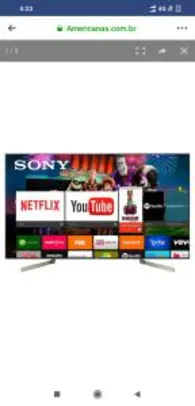 [AME R$ 3580] Smart Tv Led 55" Sony Xbr-55x905 4k Hdr, Wi-Fi, 3 USB, 4 Hdmi | R$ 3670