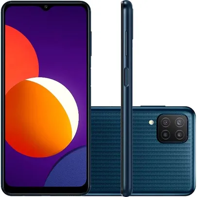 Smartphone Samsung Galaxy M12 64GB 4G Wi-Fi Tela 6.5'' Dual Chip 4GB RAM Câmera Quádrupla + Selfie 8MP - Preto