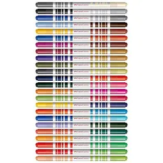 Canetinha Hidrográfica Bicolor, Faber-Castell, 24 Canetas/48 Cores | R$38