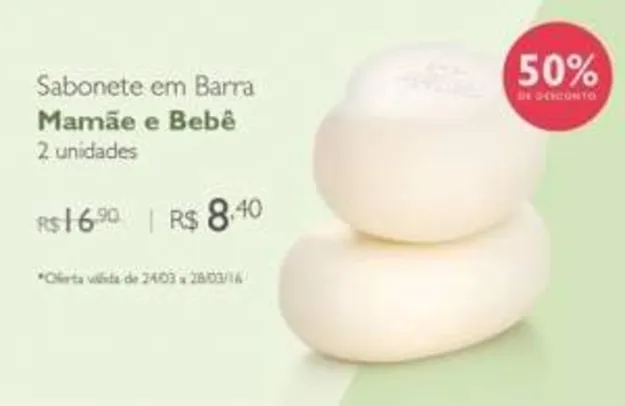 [Natura] Sabonete em Barra Mamãe e Bebê - R$8,40