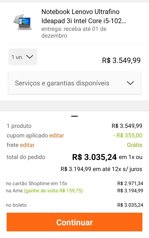 Imagem na descrição da promoção