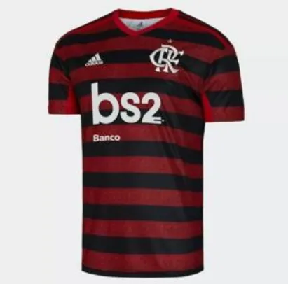 Camisa Flamengo I 19/20 s/nº Torcedor c/ Patrocínio Adidas Masculina - R$ 160