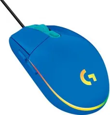 MOUSE GAMER RGB LOGITECH G203 - AZUL | R$119