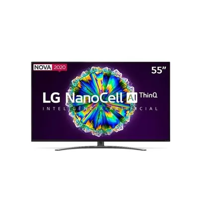 Smart TV LED 55'' LG 55NANO86 Ultra HD 4K NanoCell IPS WiFi Bluetooth HDR | R$3130