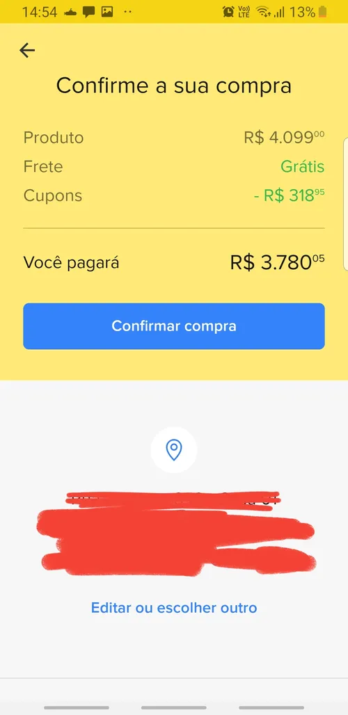 Imagem na descrição da promoção