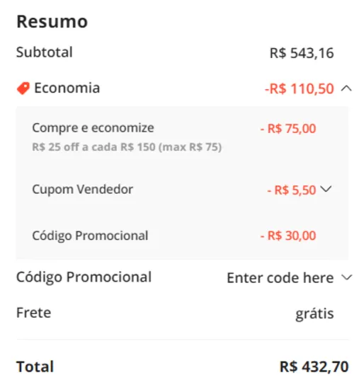 Imagem na descrição da promoção