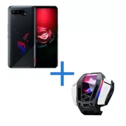 Smartphone ASUS ROG Phone 5s 8GB/ 128GB Preto + Acessório ASUS AeroActive Cooler para ROG Phone 5, 5S e ROG 6 Preto