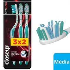 Escova Dental Close Up Deep Clean Media L3p2 | R$ 6,00