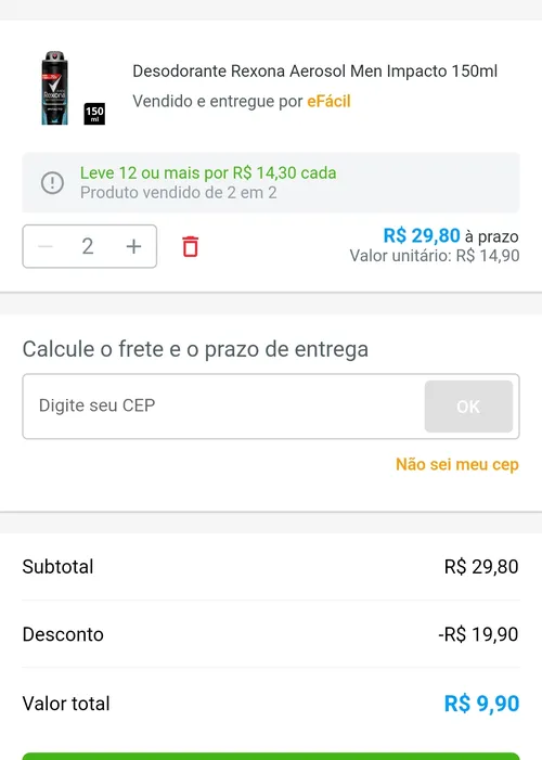 Imagem na descrição da promoção