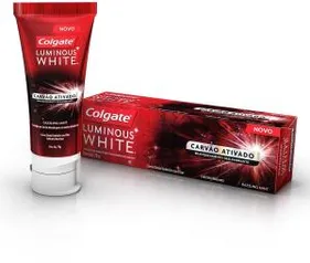 3x Dental Colgate Luminous White Carvão Ativado 70g | R$ 11