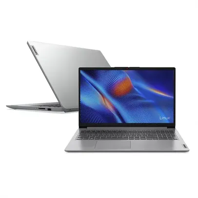 Notebook Lenovo Ideapad R5-7520U 8GB 256GB SSD Linux 15.6" Cinza