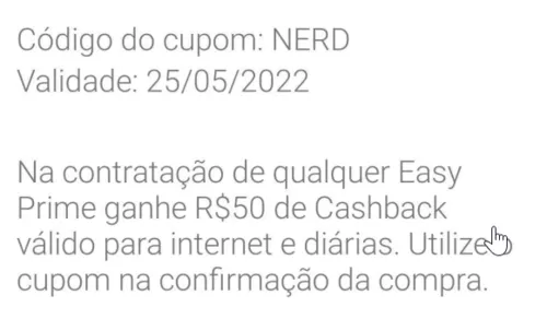 Imagem na descrição da promoção