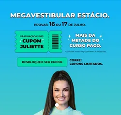 Megavestibular Estácio Graduação e Pós com cupom até 65% OFF