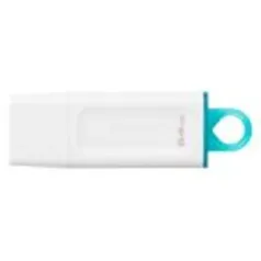 Pen Drive 64GB DataTraveler Exodia Kingston, USB 3.2, Branco - KC-U2G64-5R