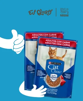 Grátis: Purina® Cat Chow® | Eu Quero Nestlé Disponível SP, MG, ES, e RJ | Pelando