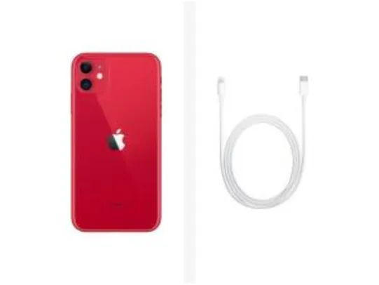(APP) iPhone 11 Apple 64GB RED 6,1” 12MP iOS | R$3914
