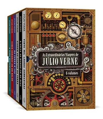 As extraordinárias viagens de Júlio Verne - Box com 6 títulos | R$58