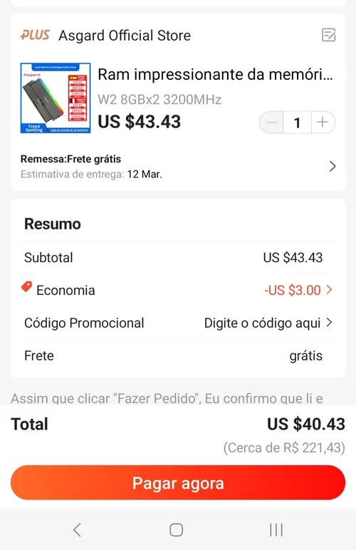 Imagem na descrição da promoção