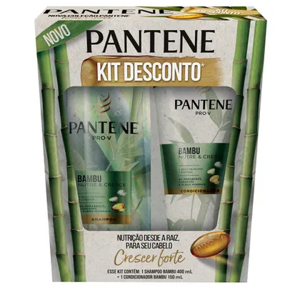 Shampoo Pantene Bambu 400ml + Condicionador 150ml