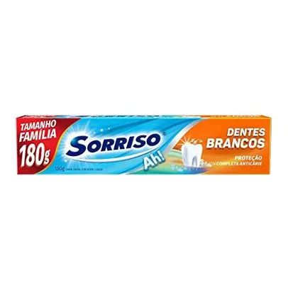 (REC R$4,04 ) Creme Dental Sorriso Dentes Brancos 180G Promo Tamanho Família 180G