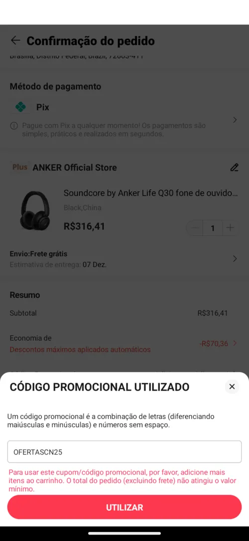 Imagen na descrição da promoção