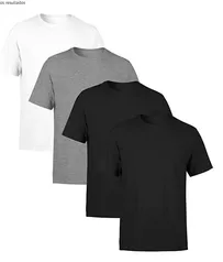 Kit 4 Camisetas Masculina SSB Brand Lisa Algodão 30.1 Premium