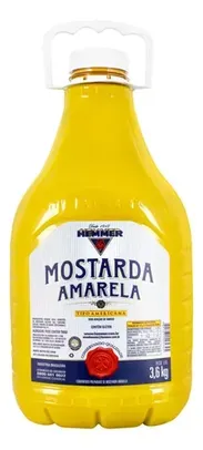 (Levando 2) Mostarda Amarela Galão 3,6kg Hemmer