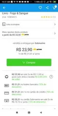 Fogo e Sangue de Game Of Thrones por R$20,31em até 2x no cartão Submarino...