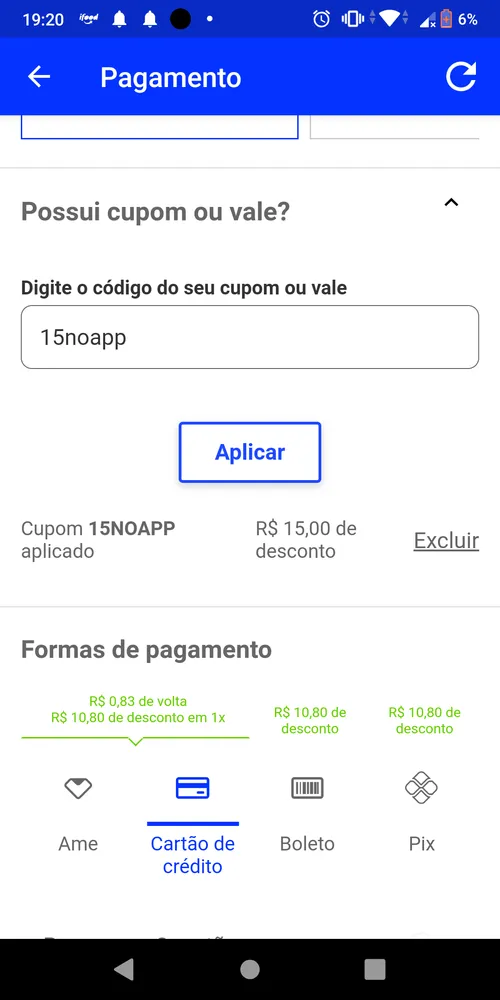 Imagem na descrição da promoção