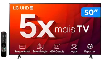 (Cliente Ouro) Smart TV 50” 4K Ultra HD LED LG 50UR8750