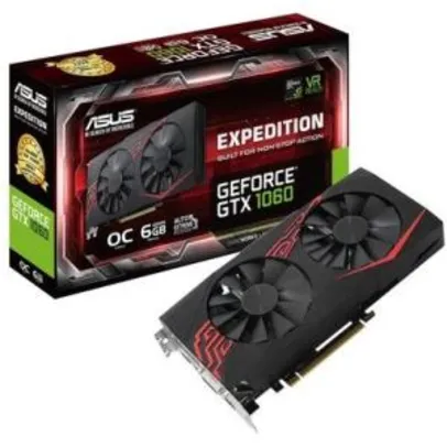 Placa de Video VGA NVIDIA ASUS GEFORCE GTX 1060 6GB - R$1450