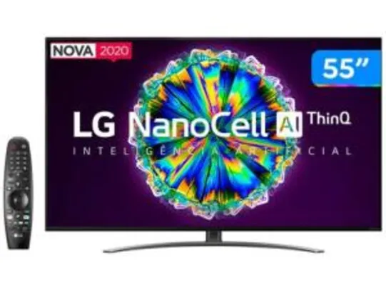 Smart TV 4K NanoCell IPS 55” LG 55NANO86SNA - Wi-Fi Bluetooth HDR Inteligência Artificial 4 HDMI | R$3514