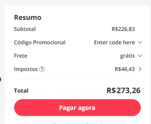 Imagem na descrição da promoção