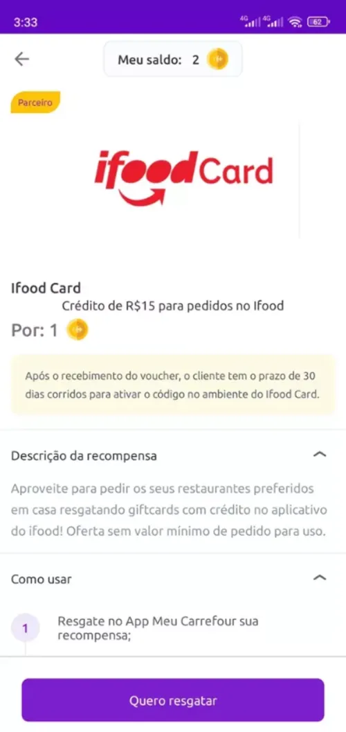 Imagem na descrição da promoção